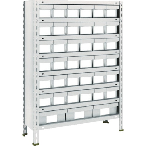 ■トラスコ中山(TRUSCO)　軽量棚　８７５Ｘ３００ＸＨ１２００　樹脂引出ＮＧ　小Ｘ３６大Ｘ３43V808E6F1