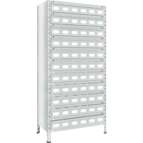 ■トラスコ中山(TRUSCO)　軽量棚　８７５Ｘ４５０ＸＨ１８００　スチール引出　小Ｘ６６63X812A11