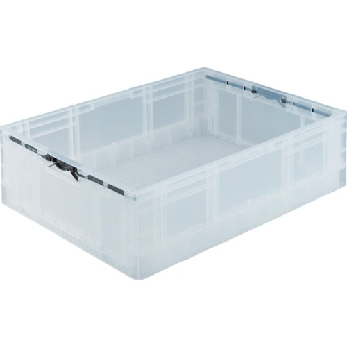 ■トラスコ中山(TRUSCO)　ＴＰＯ型　折りたたみコンテナ　ＴＰ規格　５３Ｌ　半透明　TPO-462　TM TPO-462　TM