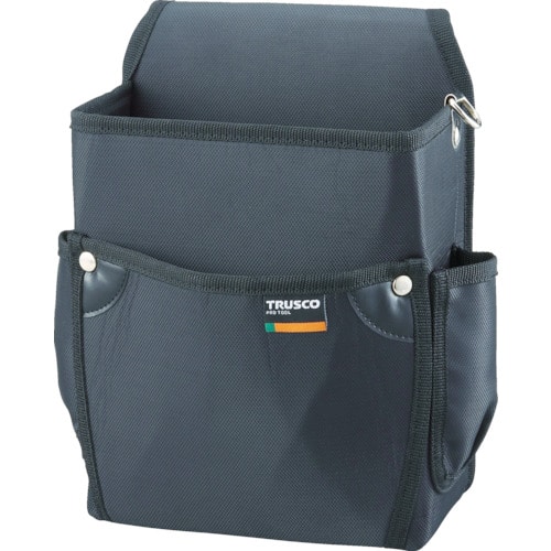 ■トラスコ中山(TRUSCO)　腰袋二段　ブラック　TC-11BK TC-11BK