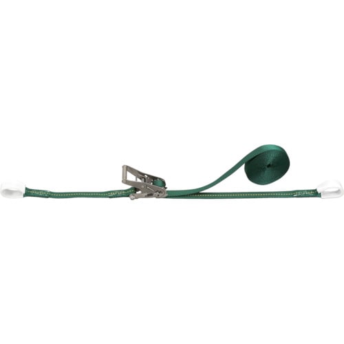 ■トラスコ中山(TRUSCO)　強力型ベルト荷締機　ＳＵＳ金具　２５ｍｍ幅　３００ｋｇ　アイタイプ　GX25S-300R GX25S-300R