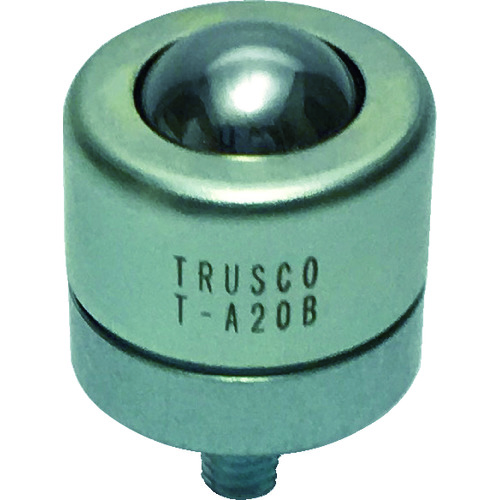 ■ＴＲＵＳＣＯ　ボールキャスター　切削加工品上向用　スチール製ボール TA20B