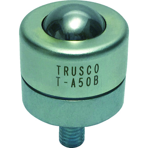 ■ＴＲＵＳＣＯ　ボールキャスター　切削加工品上向用　スチール製ボール TA50B