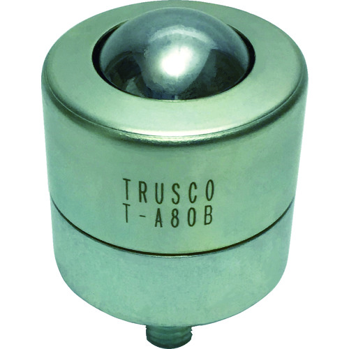 ■ＴＲＵＳＣＯ　ボールキャスター　切削加工品上向用　スチール製ボール TA80B