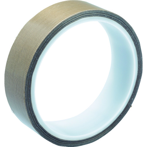 ■ＴＲＵＳＣＯ　フッ素樹脂ガラス粘着テープ　厚み０．１３ｍｍ　幅２５ｍｍ×１０ｍ　TF01325X10