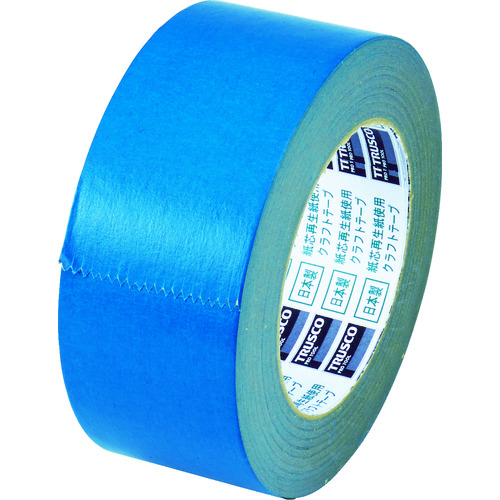 ■ＴＲＵＳＣＯ　カラークラフトテープ　幅５０ｍｍＸ長さ５０ｍ　ブルー TKT50B