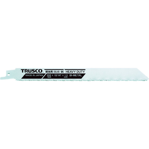 ■ＴＲＵＳＣＯ　バイメタル厚刃セーバーソー　１６０幅Ｘ１．３ｍｍ厚　１０／１４山　５枚入 TBSH16010145P