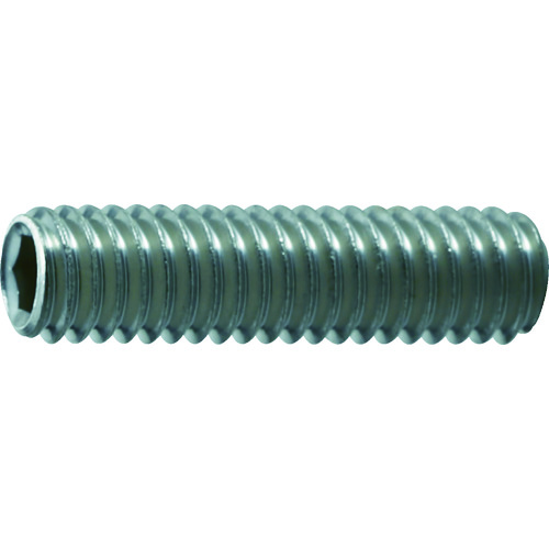 ■ＴＲＵＳＣＯ　六角穴付止めネジ　平先　ステンレス　Ｍ４ｘ１５　４０本入 B770415
