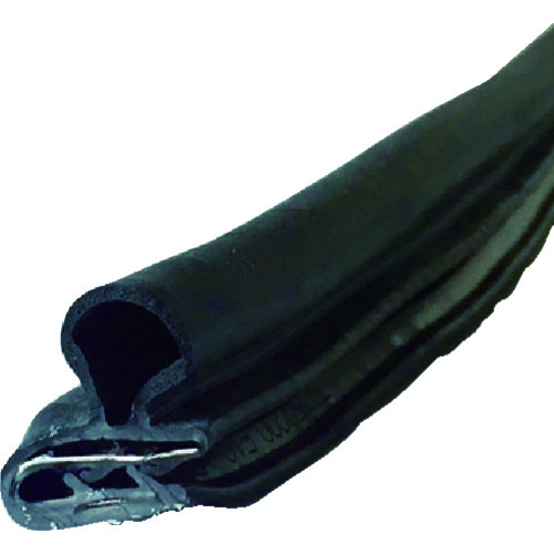 ■ＴＲＵＳＣＯ　ワンタッチガスケット　２ｍ　ＥＰＤＭ　芯材入り　板厚１．４ｍｍまで　横取り付け WPFC3222MBK