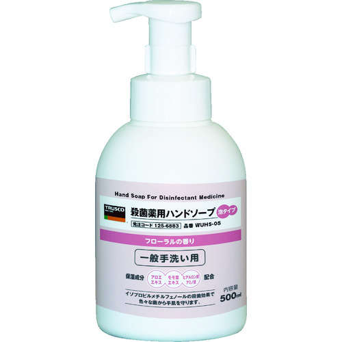 ■ＴＲＵＳＣＯ　殺菌薬用ハンドソープ　泡タイプ　ボトル０．５Ｌ WUHS05