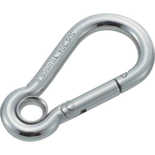 ■ＴＲＵＳＣＯ　ステンレススナップフック　Ａ型　線径Φ３×開口６ｍｍ（１個入） TSF3A