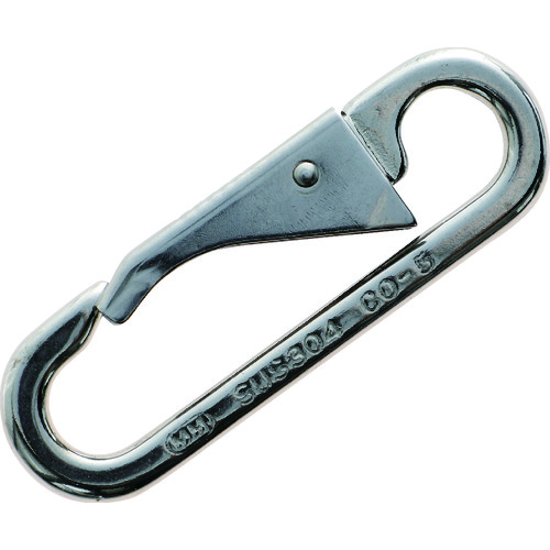 ■ＴＲＵＳＣＯ　スナップフック　ステンレス製　ＣＯ型　線径Φ６×開口１０ｍｍ TSF5CO