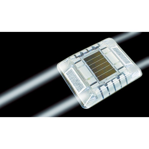 ■キャットアイ　ルミナスアイ・マイティ　ソーラー式常灯　両面　白　LE2602W LE2602W