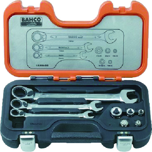 ■バーコ　ラチェットコンビレンチ＆アダプターセット　1RMA/S8 1RMA/S8