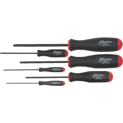 ■ボンダス　プロホールド［［Ｒ］］（ネジつかみ機能付ドライバー）　セット６本組（１．５－５ｍｍ） セット６本組（１．５－５ｍｍ）