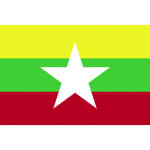 ■東京製旗　国旗Ｎｏ．１（７０×１０５ｃｍ）　ミャンマー ７０×１０５ｃｍ