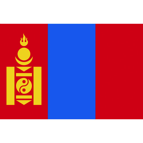 ■東京製旗　国旗Ｎｏ．１（７０×１０５ｃｍ）　モンゴル ７０×１０５ｃｍ
