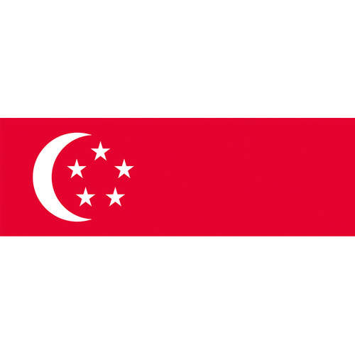 ■東京製旗　国旗Ｎｏ．２（９０×１３５ｃｍ）　シンガポール ９０×１３５ｃｍ
