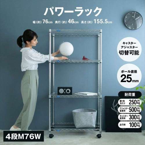 パワーラックα４段Ｍ  ７６Ｗ　７６４５‐１５５