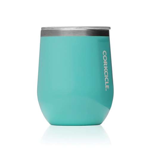 METALLIC　STEMLESS　Gunmetal　12oz　ターコイズ