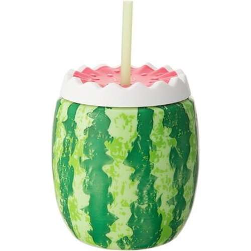 ストロー付きタンブラー　ウォーターメロン　470ml　トロピカルコレクション