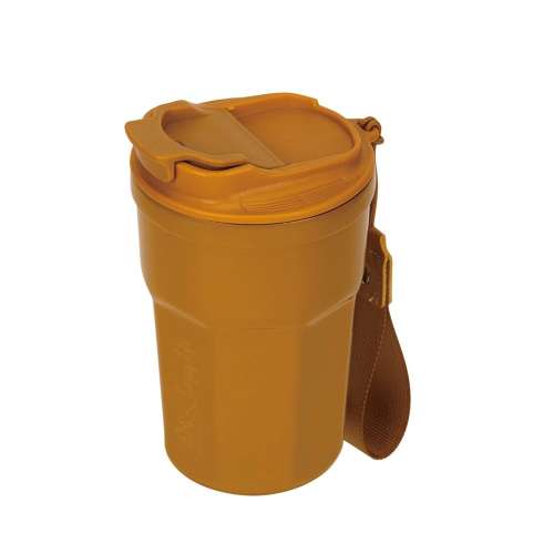 モンテ 真空二重フラップリッドタンブラー350(イエロー) UE-3616