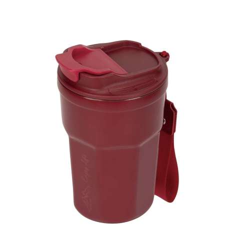 モンテ 真空二重フラップリッドタンブラー350(レッド) UE-3617