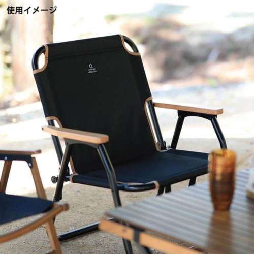 一人掛け折りたたみローチェア　ＱＣ‐ＡＳＣ６０　ＢＬＡＣＫ