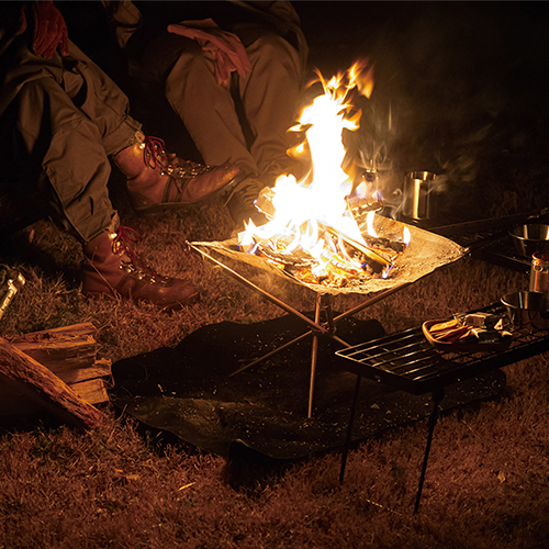 焚き火に誘われて