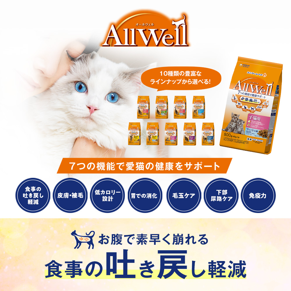 猫用品のおすすめ特集 食事の吐き戻しキャットフード