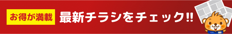 お得が満載 最新チラシをチェック!!